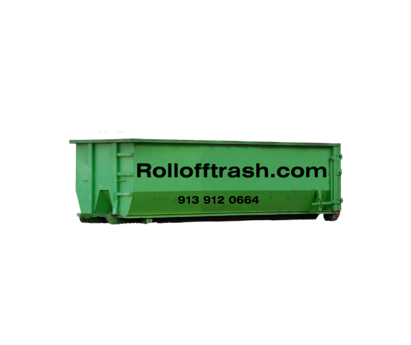 Roll off trash container